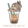Cute Bunny Funny Boba Bubble Tea