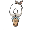 Cute Bunny Funny Boba Bubble Tea
