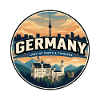 Retro Germany Neuschwanstein Castle Badge