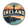 Retro Ireland Cliffs of Moher-Abzeichen