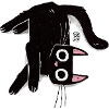 Inverted Cat Form Doodle