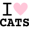I Love Cats Pink Bestick