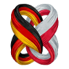 Flags of Germany and Poland