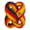 Flags of Spain and Germany