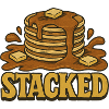 Stacked Pancakes with Syrup