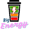 Big Energy Neon Lightning Logo