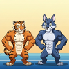 GIDAGI Fitness-Cartoons-Sammlung