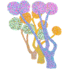 Punktierter Farbbaum Pomponwald