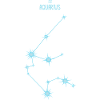 Wassermann-Tierkreiszeichen Stern Sternbild Blau