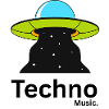 UFO-Strahl über Nachthimmel