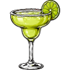 Lime Margarita Silhouette