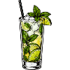 Mintlimetten Mojito Glas