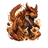 Fireclaw Lava T-Rex on the Move