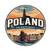 Retro Poland Gdansk Kranichabzeichen