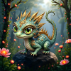 Wald-Smaragd-Drache