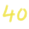 40er Jubiläums Pinselstrich