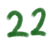 Grüne Pinselzahl 22