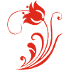 Fleur rouge étrange