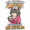 Ich Brauche Kaffee Katze Shirt