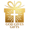 Dieu offre des cadeaux - or