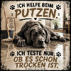 Putzhilfe Hund – Trockenprobe Spaß