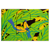 Oiseaux tropicaux dans un feuillage vert