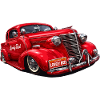 Roter Oldtimer-Retro Elegant