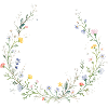 Wildblumen Kranz Personalisierbar