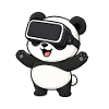 Cute Panda Cartoon Gamer Comic Saying