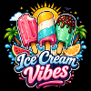 Buntes tropisches Eis