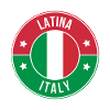 Latina Italy Round Flag Patch