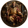 Charlemagne Königshof Krone und Thron