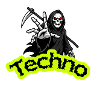 Neon Grim Techno Skull