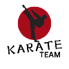Silhouette Kick Against Red Circle