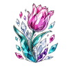 Kristall Tulpenblüte Diamantblume