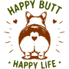 Happy dog's bottom – happy life
