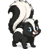 Cute Skunk Cartoon Motif