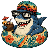 Summer Shark with Vibes Summer Vibes