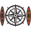 Canoe Kayak Compass Icon