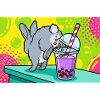 Cute Bunny Funny Boba Bubble Tea