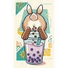 Cute Bunny Funny Boba Bubble Tea