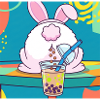 Cute Bunny Funny Boba Bubble Tea