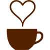 Kaffee Herz Geschenk Kaffeetrinker