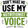 Don de nutritionniste diététicienne agréée