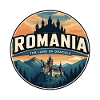 Retro Romania Bran Castle Badge