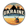Retro Ukraine Weizenfeldabzeichen