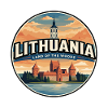 Retro Lithuania Trakai Castle Badge