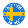 Gothenburg Sweden Circular Flag Patch