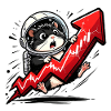 Crypto Hamster - Bitcoin Trader Motif T-Shirt
