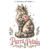 Purrs & Petals – Romantic Flower Cat